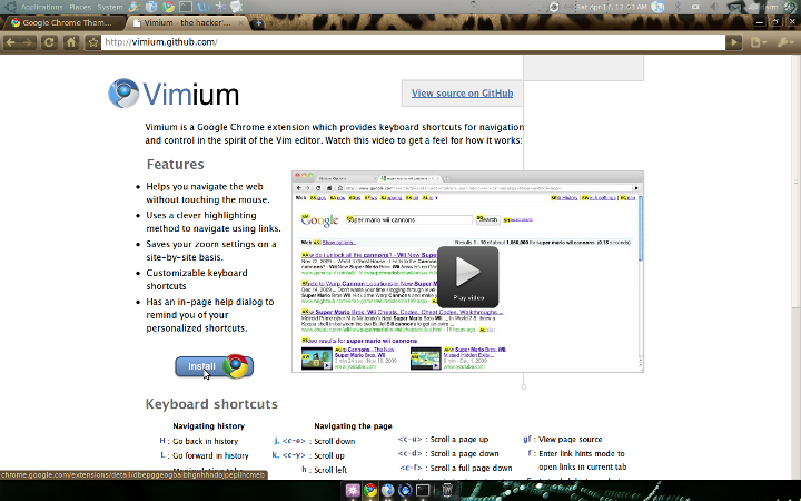 vimium chrome extension for mac